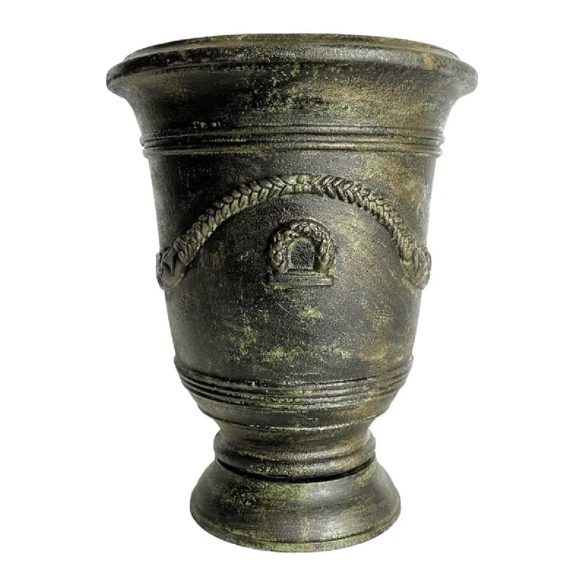 L_heritier_du_temps Vase Esprit Anduze - Ø25 cm - Fonte