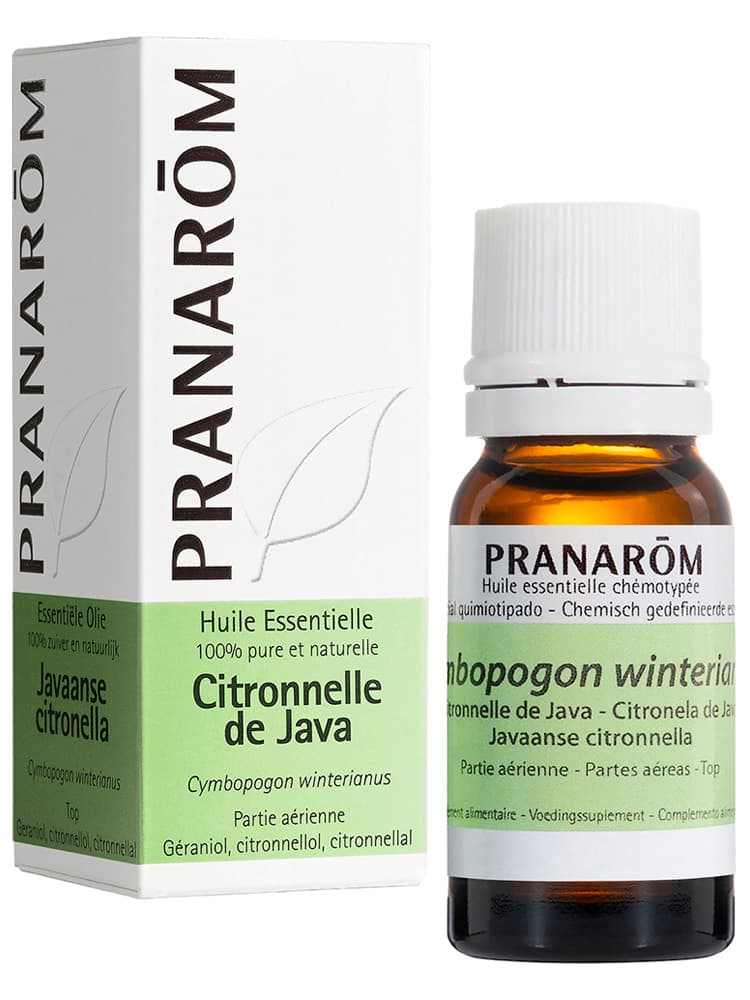 Pranarôm Huile Essentielle Citronnelle de Java Cymbopogon Winterianus Partie Aérienne Hect 10 ml