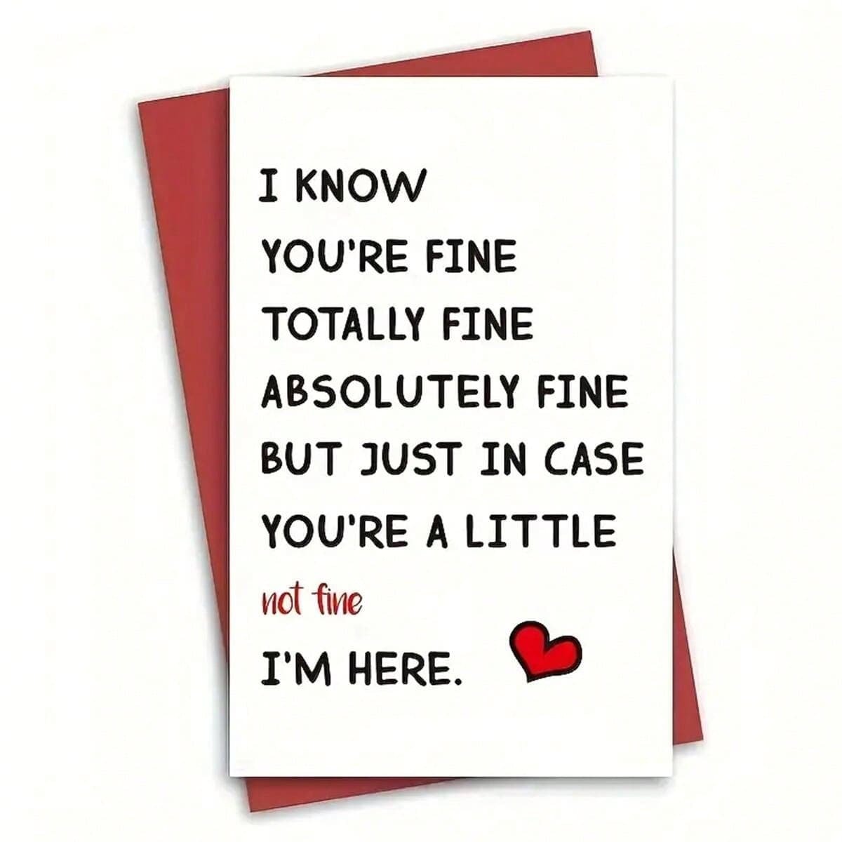 1 Pièce, Carte D'encouragement Intéressante, Carte De Vous Manquer, Carte De Bonne Chance Pour Vous, Carte D'anniversaire Spéciale Pour Ami, Soeur